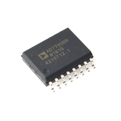 AD7705BRZ ADC 16-بیتی با دقت بالا، نویز کم، عملکرد 3 ولت/5 ولت، فیلتر داخلی، رابط SPI، توان کم، -40 درجه سانتیگراد تا +85 درجه سانتیگراد، درجه صنعتی