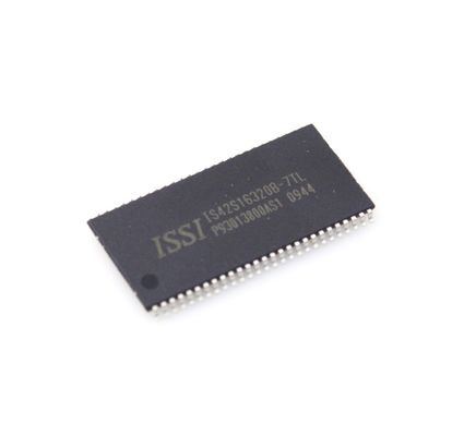 IS42S16320B-7TL SDRAM با چگالی 64 مگابیت، سرعت 166 مگاهرتز، عملکرد 3.3 ولت، سازماندهی 16Mx16، رابط LVTTL، دمای صنعتی (-40°C~85°C)، بسته بندی TSOP-II فشرده، قابلیت اطمینان بالا