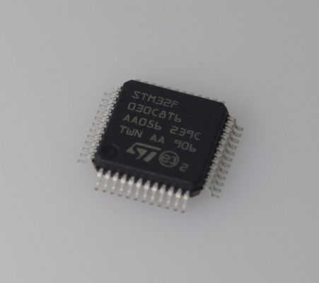 STM32F030C8T6 48MHz Cortex-M0 MCU 64KB فلش 8KB رم 12 بیت ADC کم هزینه 5V تحمل 37 GPIOs و طیف گسترده ای از دمای برای طرح های جاسازی شده قوی