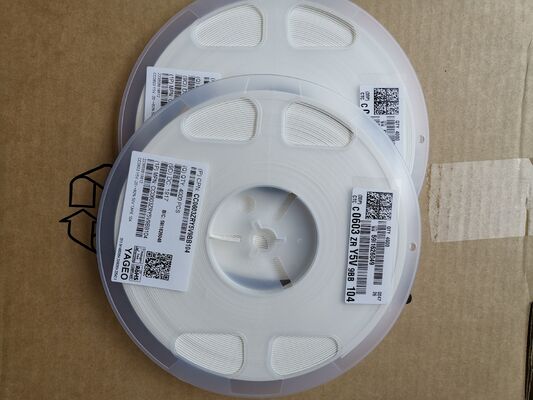 Compact 0603 MLCC 0.1μF (104) Capacitance 5.9V Rated Ultra-Low ESR/ESL High-Frequency Performance Stable Y5V Dielectric Miniature Size Ideal for Decoupling and Filtering in Dense PCBs اندازه کوچک دی الکتریک ایده آل برای جداسازی و فیلتر کردن در PCB های متراکم