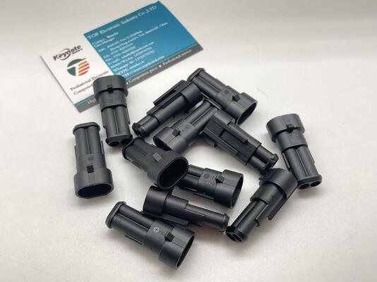 282104-1 2 موقعیت 5.0mm Pitch Wire-to-Board Header عمودی از طریق سوراخ پوشانده شده قفل اصطکاک قطبی UL 94V-0 برای منابع برق و کنترل های صنعتی