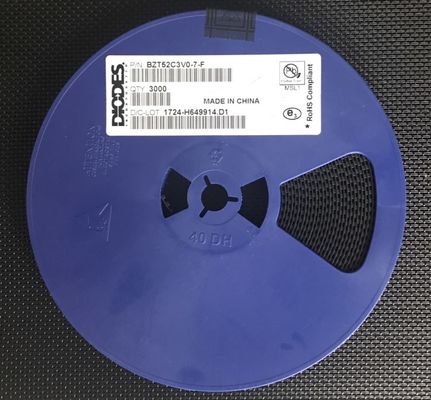 BZT52C3V0-7-F دیود زنر 3.0 ولت 500 میلی وات قدرت ± 5٪ تحمل SOD-123 بسته کوچک جریان نشت کم ایده آل برای تنظیم ولتاژ و حفاظت در الکترونیک فشرده