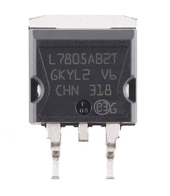 L7805ABD2T-TR تنظیم کننده ولتاژ ثابت 5 ولت 1.5 آمپر TO-263-3 D2PAK (2 پایه + زبانه) بسته TO-263AB حفاظت حرارتی و اتصال کوتاه ±2٪ تحمل خروجی -40°C تا +125°C محدوده درجه خودرو