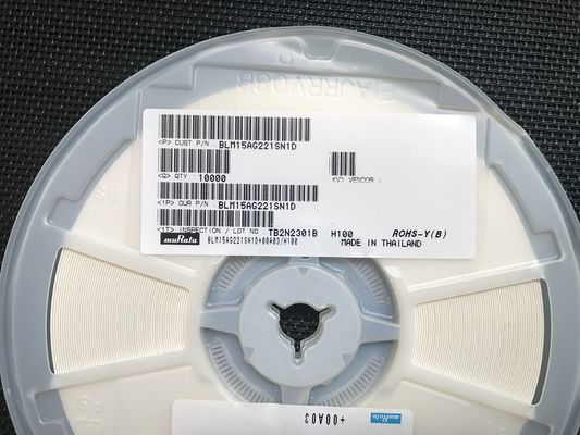 BLM15AG221SN1D 220Ω Ferrite Bead 0402 (1005 متریک) 1A جریان نامی مقاومت بالا@100MHz، دمای گسترده -55°C تا +125°C AEC-Q200
