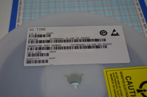 SIT8002AC-13-33E-50.00000T نوسانگر MEMS 50MHz ±50ppm ثبات 1.8-3.3V عرضه 2.5mA قدرت پایین LVPECL خروجی -40 °C تا +85 °C AEC-Q100 واجد شرایط