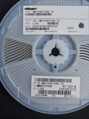 GMK316AB7106KL-TR 10μF 16V MLCC X5R 1206 ±10% Tol ESR پایین -55°C تا +85°C AEC-Q200