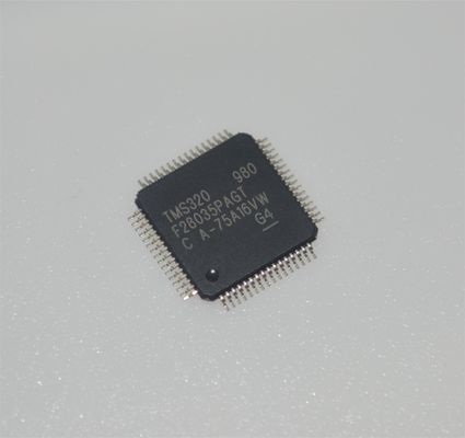 TMS320F28035PAGT 60MHz C2000 MCU 128KB فلش 12 بیتی ADC 16 PWM TQFP-64 -40°C تا +105°C