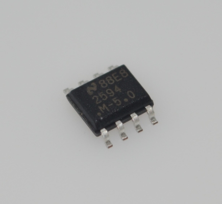 LM2594MX-5.0/NOPB مبدل کاهنده 5 ولت 500 میلی‌آمپر با ورودی گسترده 4.5 ولت-40 ولت، راندمان 80٪، جریان آماده‌به‌کار کم، خاموش شدن حرارتی، بسته‌بندی TO-263 آسان و خروجی ثابت پایدار