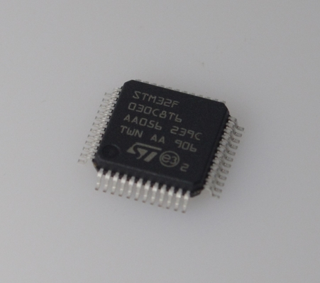 STM32F030C8T6 48MHz Cortex-M0 MCU 64KB فلش 8KB رم 12 بیت ADC کم هزینه 5V تحمل 37 GPIOs و طیف گسترده ای از دمای برای طرح های جاسازی شده قوی