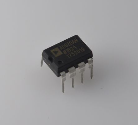 AD820ANZ Precision 5MHz Op Amp Single/Dual Supply (±18V) Low Power 1.3mA Output Rail-to-Rail Wide Temp Range -40°C~+125°C برای صنایع صنعتی و خودرو