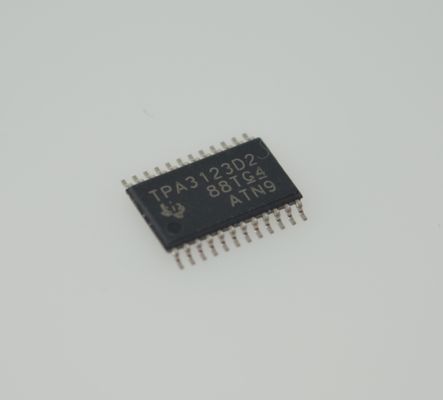 آمپلی‌فایر کلاس D TPA3123D2PWPR، استریو 15 وات، 92% بازده، ورودی گسترده 8-26 ولت، حفاظت حرارتی، اعوجاج هارمونیک کل و نویز کم (THD+N)، راه‌اندازی بدون صدا، TSSOP-28 فشرده، کاهش EMI، صدای Hi-Fi