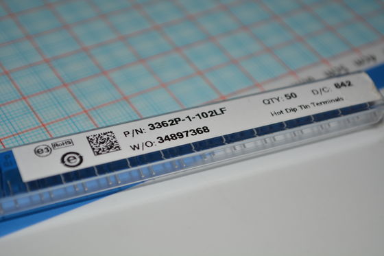 3362P-1-102LF پتانسیومتر تنظیم 1kΩ 10 دور، پتانسیومتر دقیق ±10% تحمل، نصب از طریق سوراخ، عنصر سرامت، قابلیت تنظیم قابل اعتماد، ایده آل برای کالیبراسیون و تنظیم مدار