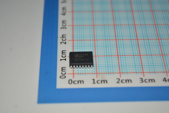 فرستنده و گیرنده RS-485 ایزوله ADM2486BRWZ با سرعت 500 کیلوبیت بر ثانیه، ایزولاسیون 2.5 کیلو ولت، ESD ±15 کیلو ولت، منطق 3 ولت/5 ولت، CMR بالا، دمای صنعتی برای PLC/کنترل موتور