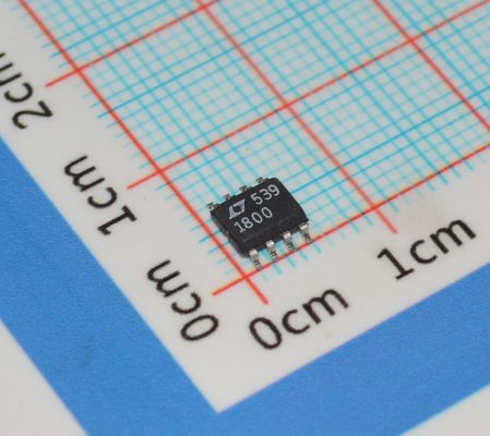 LT1800CS8#PBF تقویت کننده عملیاتی 100 مگاهرتز پهنای باند بهره 450V/µs نرخ چرخش 3.5nV/√Hz نویز 2.7-12.6V منبع تغذیه ورودی/خروجی ریل به ریل 8 پین SOIC -40°C تا 85°C کم مصرف