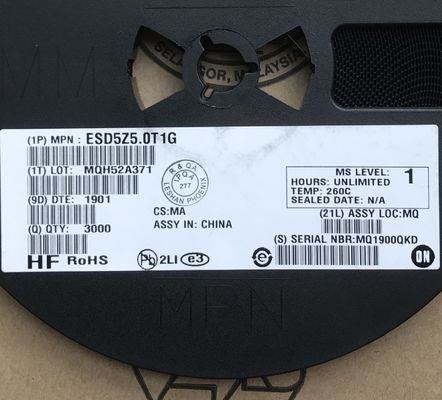 حفاظت از خطوط داده با سرعت بالا با ESD5Z3.3T1G 3.3V یک جهت گیرنده ظرفیت بسیار کم و پاسخ زیر نانوسکنید در یک بسته کوچک SOD-523