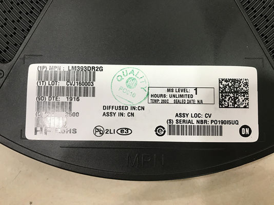 LM393DR2G Dual Comparator Low Power Open-Collector Output Wide 2V-36V Supply ESD Protected Industry Standard Cost-Effective Reliable Performance