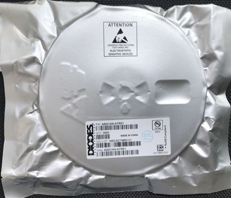 AZ431AN-ATRE1 تنظیم کننده شنت 2.5-36 ولت با دقت 0.5± درصد، سینک 100 میلی آمپر، امپدانس پایین، SOT-23-3، -40 درجه سانتیگراد تا +105 درجه سانتیگراد، AEC-Q100، نوار و حلقه