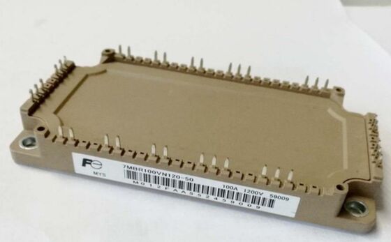 7MBR100VN120-50 1200V 100A PIM ماژول یکپارچه اصلاح کننده و اینورتر از دست دادن کم عایق بندی بالا ساخته شده در NTC بسته فشرده برای محرک های موتور صنعتی و UPS