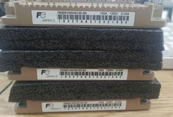 7MBR100VN120-50 1200V 100A PIM ماژول یکپارچه اصلاح کننده و اینورتر از دست دادن کم عایق بندی بالا ساخته شده در NTC بسته فشرده برای محرک های موتور صنعتی و UPS