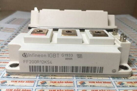 FF200R12KS4 1200V 200A ماژول IGBT VCE پایین ((sat) محکم بودن مدار کوتاه بالا از دست دادن سوئیچ پایین عایق بالا برای محرک های موتور صنعتی و UPS با قدرت بالا