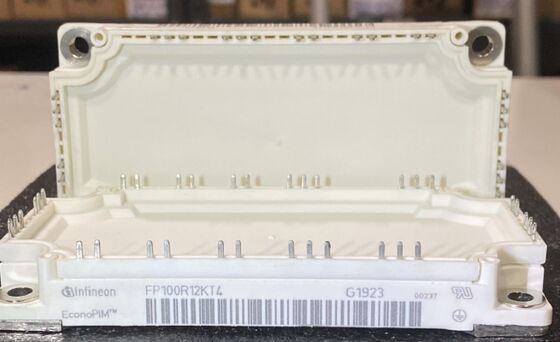 FP100R12KT4 1200V 100A PIM ماژول IGBT TRENCHSTOP TM IGBT4 VCE پایین ((sat) 2.1V اصلاح کننده یکپارچه و ترمز پایه مس NTC از دست دادن پایین برای موتورهای محرک