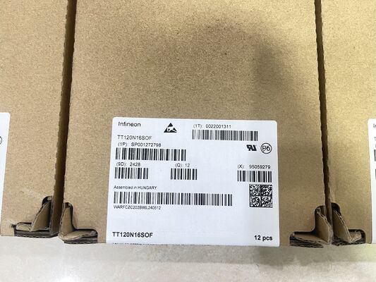 TT120N16SOFHPSA1 ماژول SCR 1600V Vdrm 120A تماس فشار Itav با ولتاژ بالا و کم تلفات درجه صنعتی برای کنترل قدرت