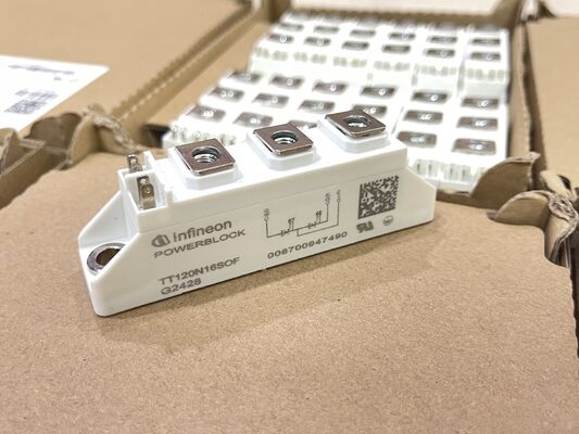 TT120N16SOFHPSA1 ماژول SCR 1600V Vdrm 120A تماس فشار Itav با ولتاژ بالا و کم تلفات درجه صنعتی برای کنترل قدرت