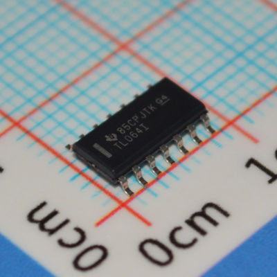 TL064IDR Quad Low-Noise JFET Op Amp 1MHz پهنای باند ±18V عرضه 5pA پیش بینی ورودی 10mV Offset SOIC-14 -40°C تا +125°C درجه صنعتی