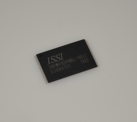 IS61WV102416BLL-10TLI 1Mx16 SRAM با سرعت بالا 10ns، عملکرد 3.3 ولت، توان کم، دمای صنعتی (-40°C تا +85°C)، بسته بندی 48-ball BGA، عملکرد ناهمزمان، قابلیت اطمینان بالا، حفظ داده